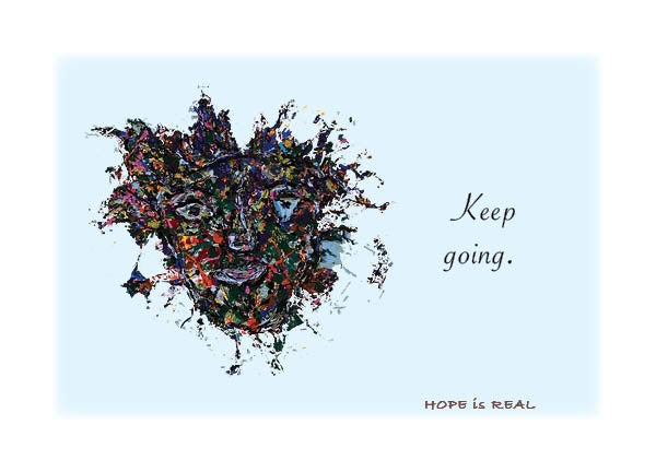 KEEP GOING Greeting Card w/Env