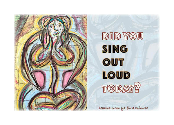 SING OUT LOUD Greeting Card w/Env