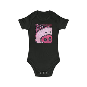 DELORES HOPE - PIG - by sheriHOPE - Combed Cotton Baby Bodysuit