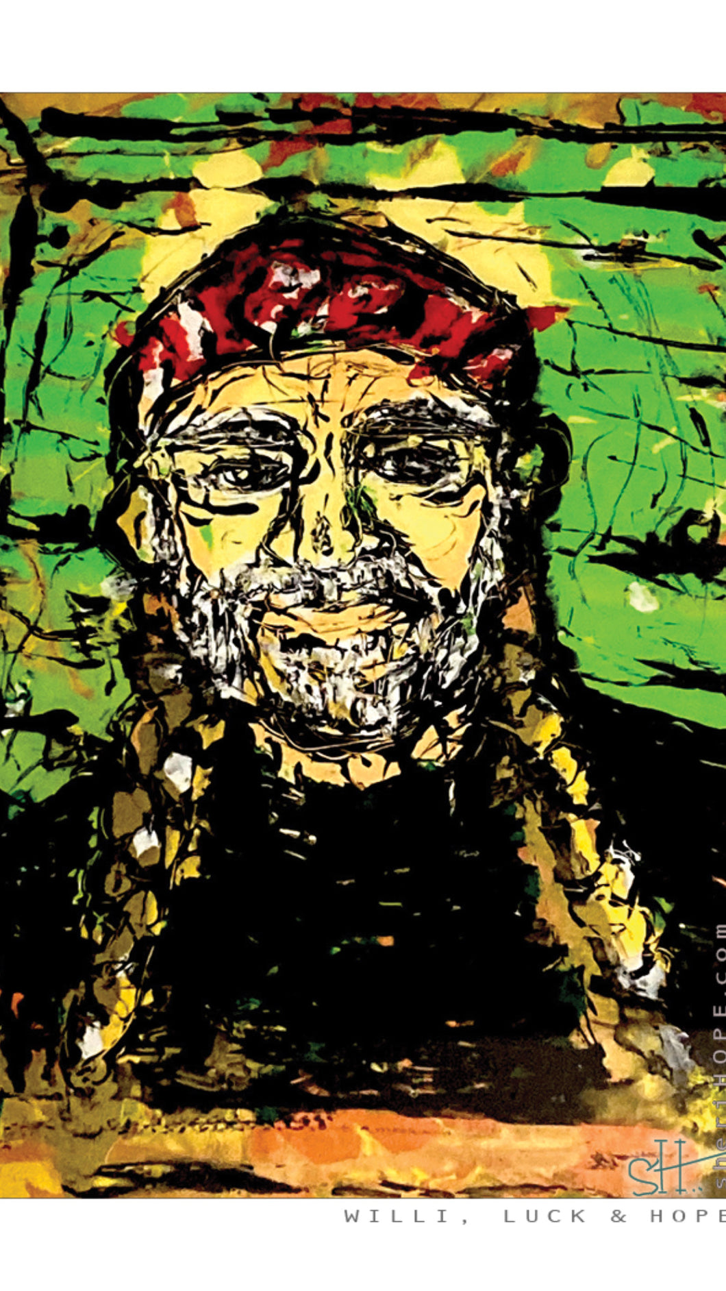 WILLIE, LUCK & HOPE - 5x7 Art Print